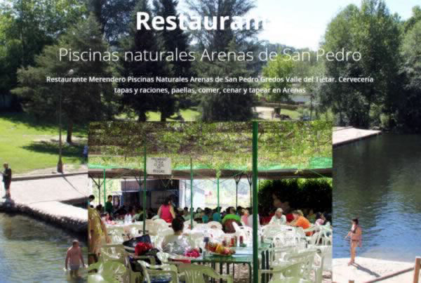 Restaurante Merendero Piscinas naturales Arenas de San Pedro