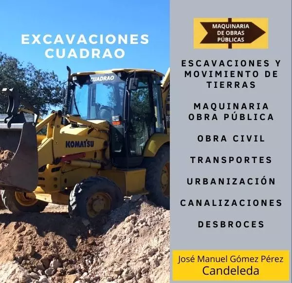 Excavaciones y Movimiento de Tierras Cuadrado Candeleda Ávila