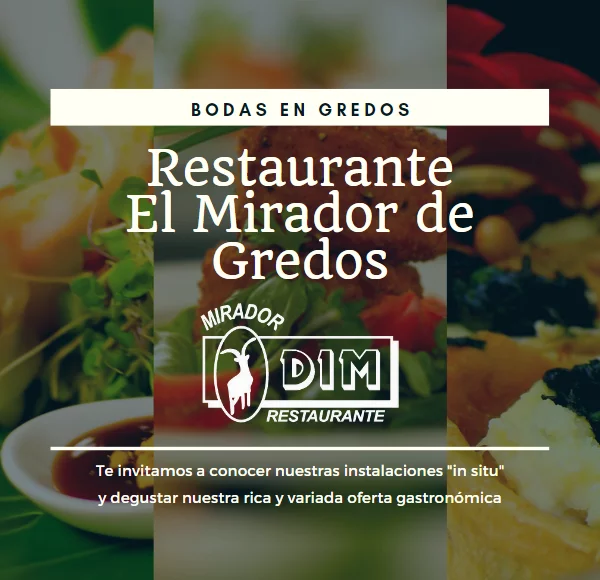 Bodas y celebraciones Restaurante El Mirador de Gredos