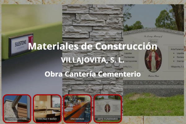 Villajovita, materiales de construcción, piedra, mármol y granito