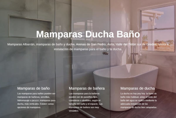 Mamparas Albarrán, mamparas de baño y ducha